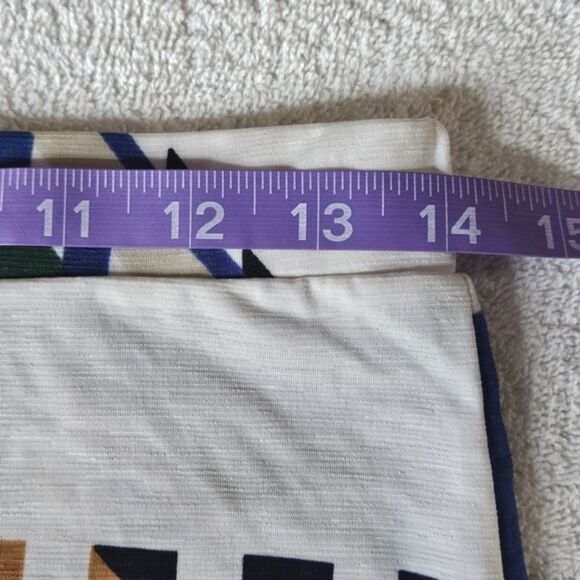 Olive Tree Jersey Knit Boho Colorful Geometric Print Pull On Wide Leg Pants - Picture 9 of 12